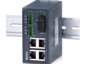 Switch Ethernet 5 portas, não-gerenciável (Fibra)